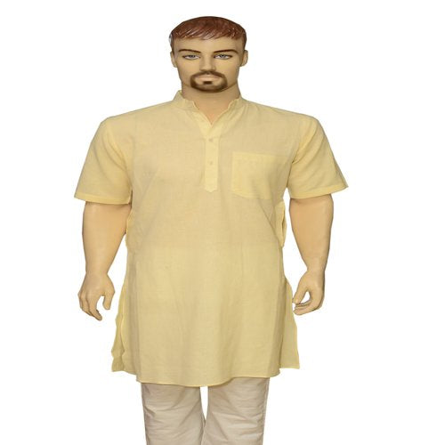 Khadi Cotton Kurta (Half Sleeves)