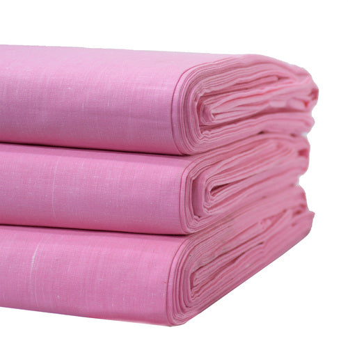 Khadi Cotton Fabric (Pink)