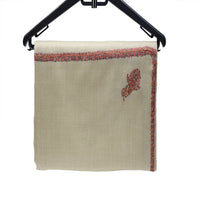 खादी सेमी-पश्मीना शॉल (कढ़ाई वाली)