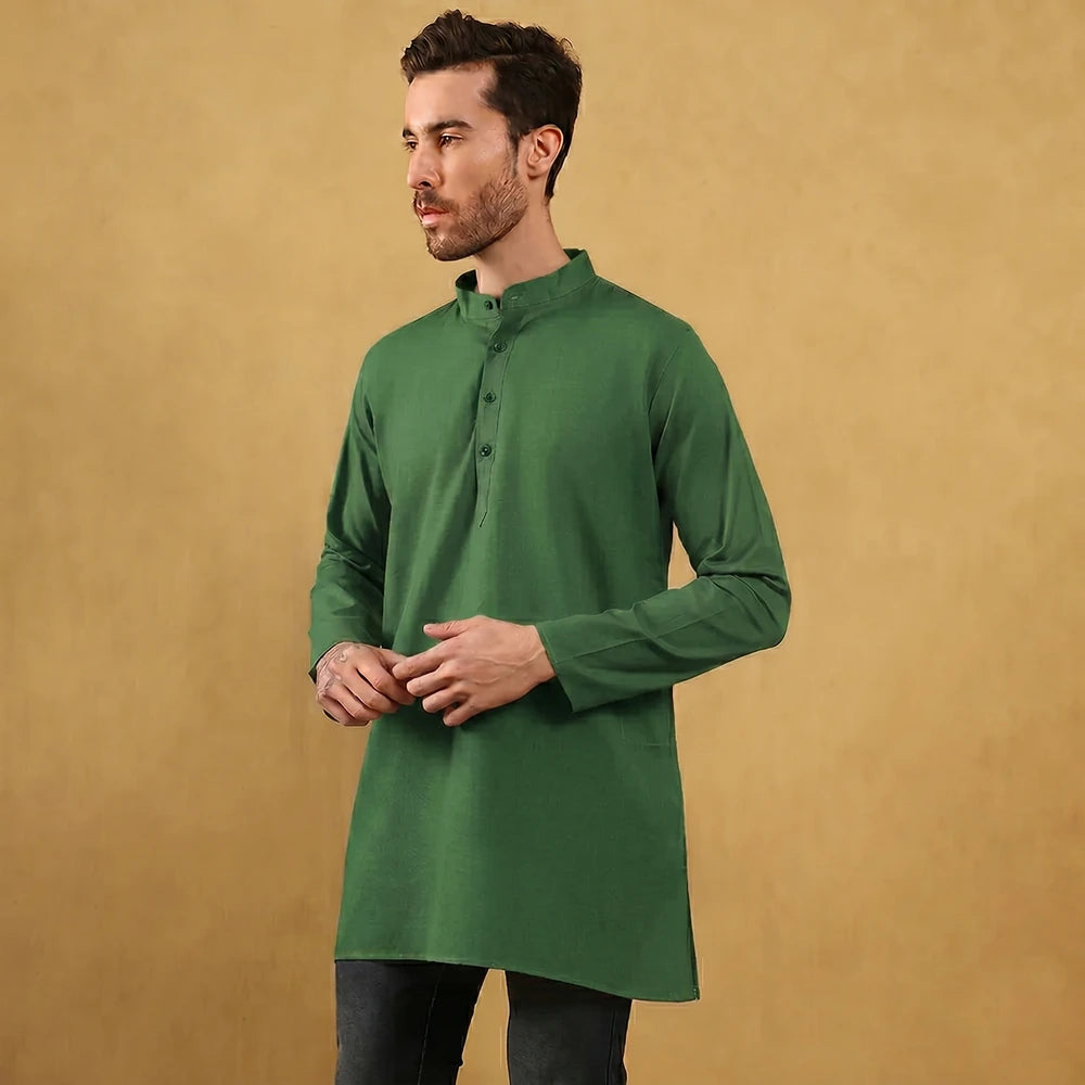 Khadi Men’s Cotton Short Kurta