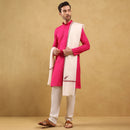 खादी सेमी-पश्मीना शॉल (कढ़ाई वाली)