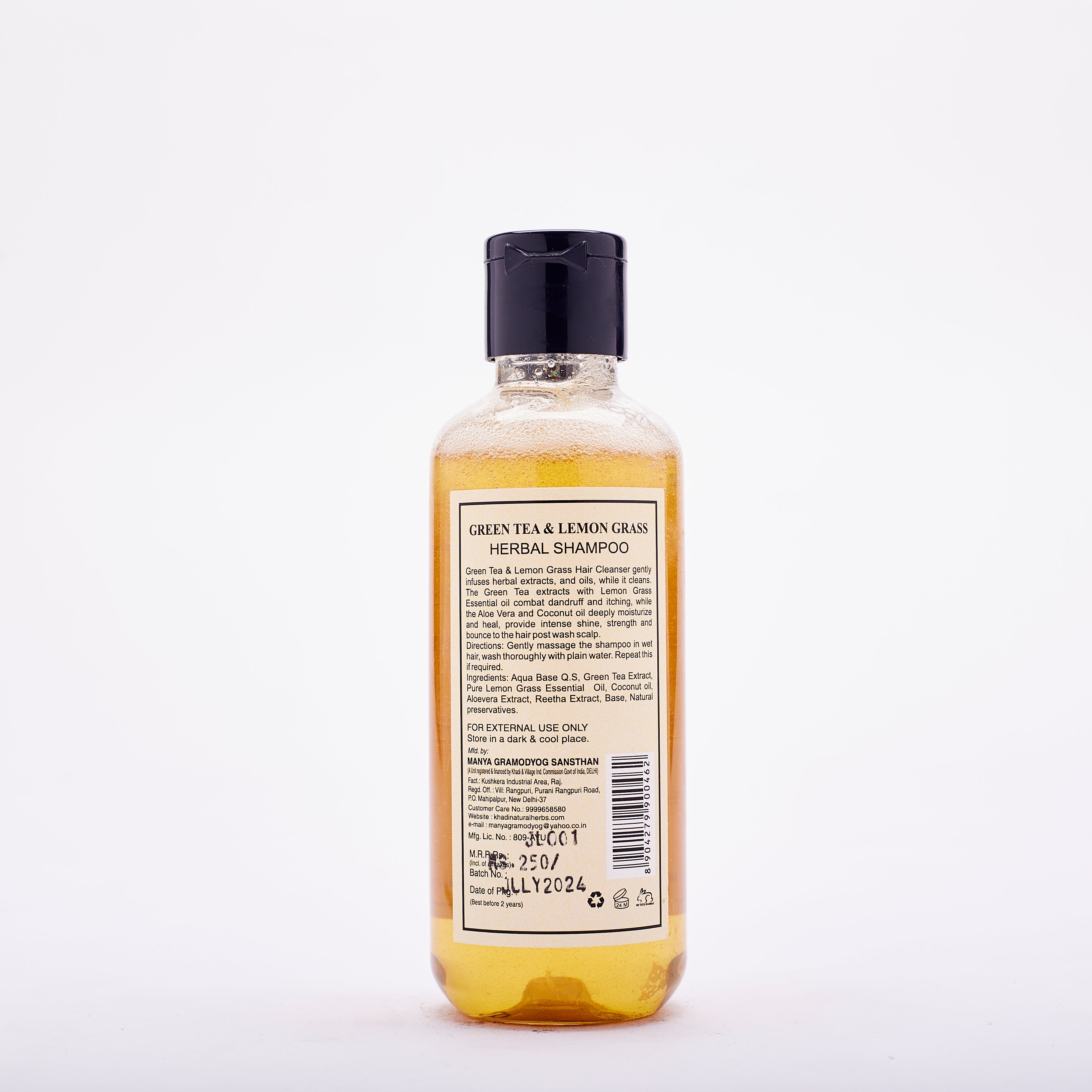 Green Tea & Lemon Grass Herbal Shampoo