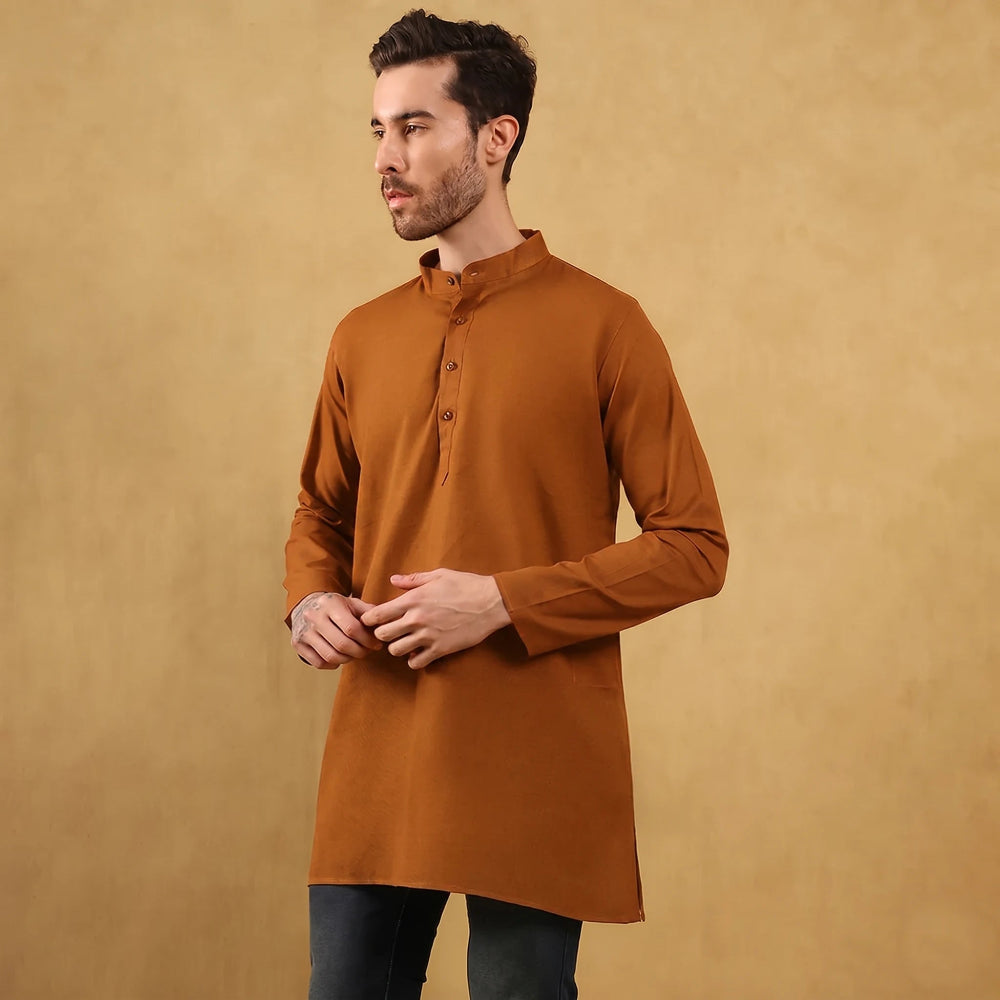 Khadi Men’s Cotton Short Kurta