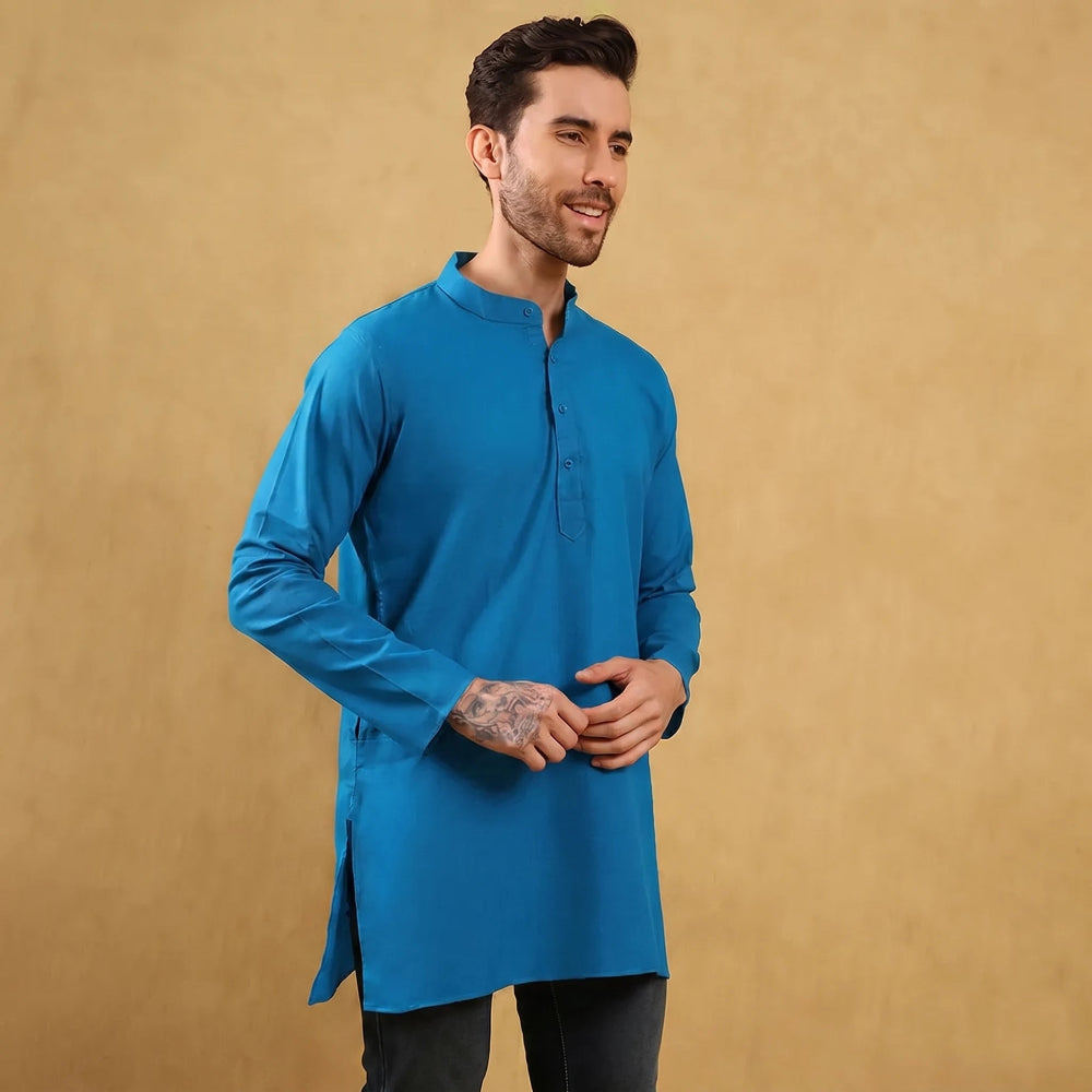 Khadi Men’s Cotton Kurta (Half Sleeves)