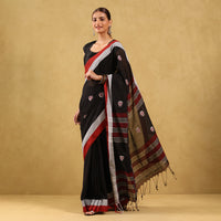 Fine Muslin Saree Dhankhali Design