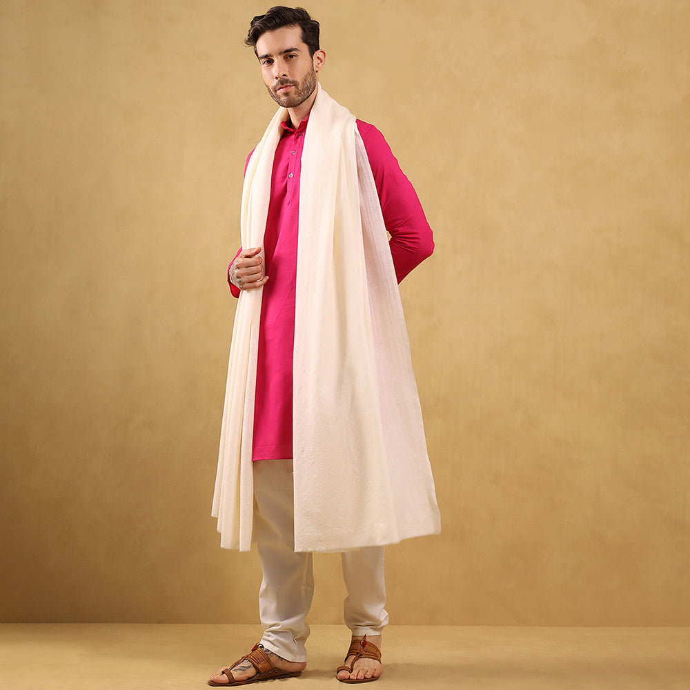 खादी सेमी-पश्मीना शॉल