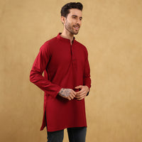 Khadi Cotton Short Kurta