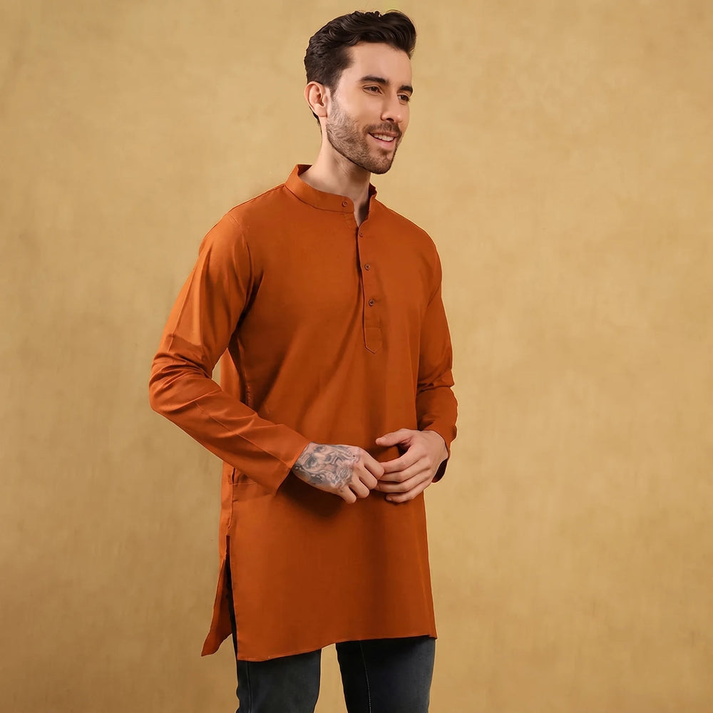 Khadi Men’s Cotton Short Kurta