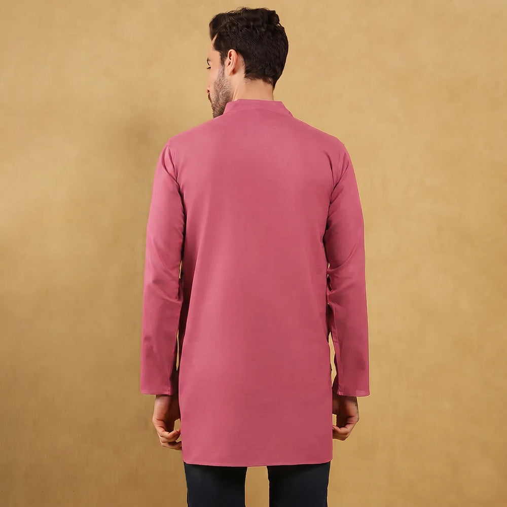 Khadi Men’s Cotton Kurta (Half Sleeves)
