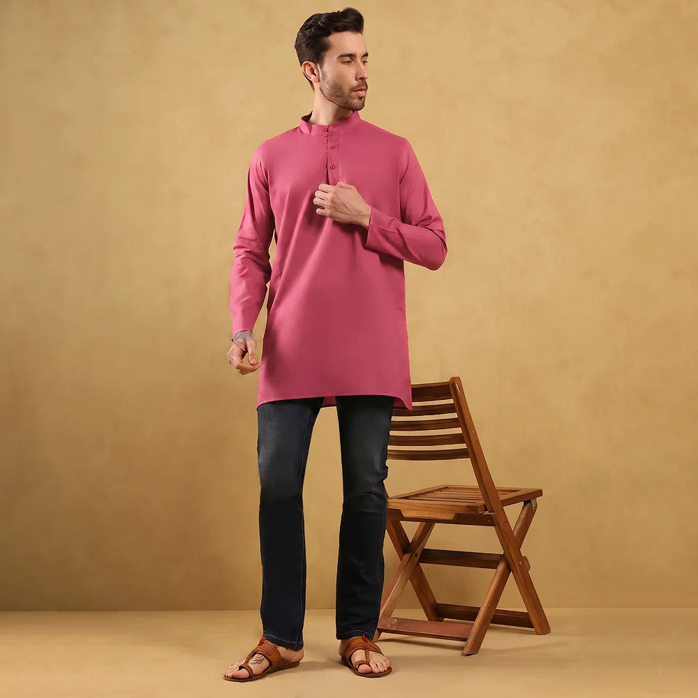 Khadi Men’s Cotton Kurta (Half Sleeves)