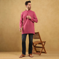 Khadi Men’s Cotton Kurta (Half Sleeves)