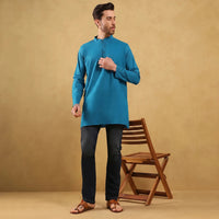 Khadi Men’s Cotton Kurta (Half Sleeves)