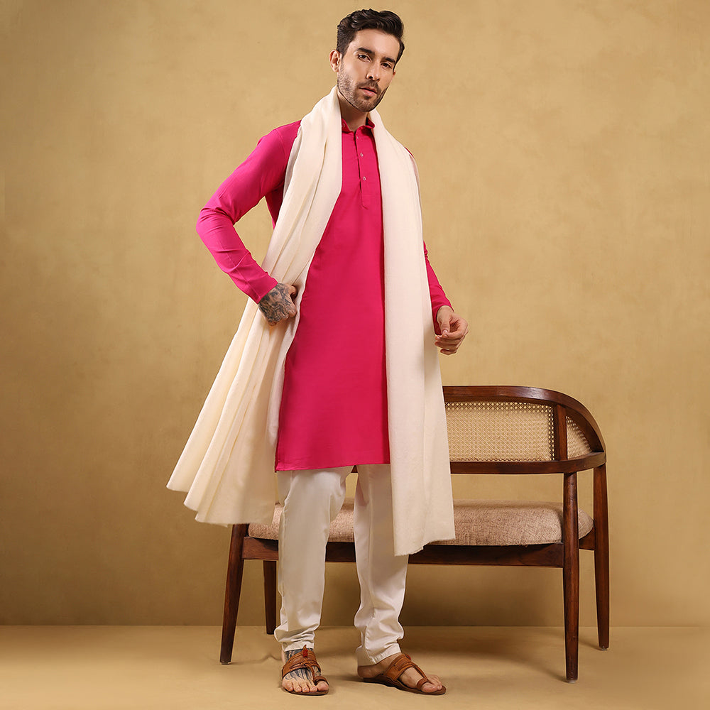 खादी सेमी-पश्मीना शॉल