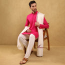 खादी सेमी-पश्मीना शॉल (कढ़ाई वाली)