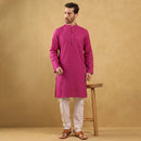 Khadi Men's Cotton Long Kurta