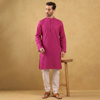 Khadi Men's Cotton Long Kurta