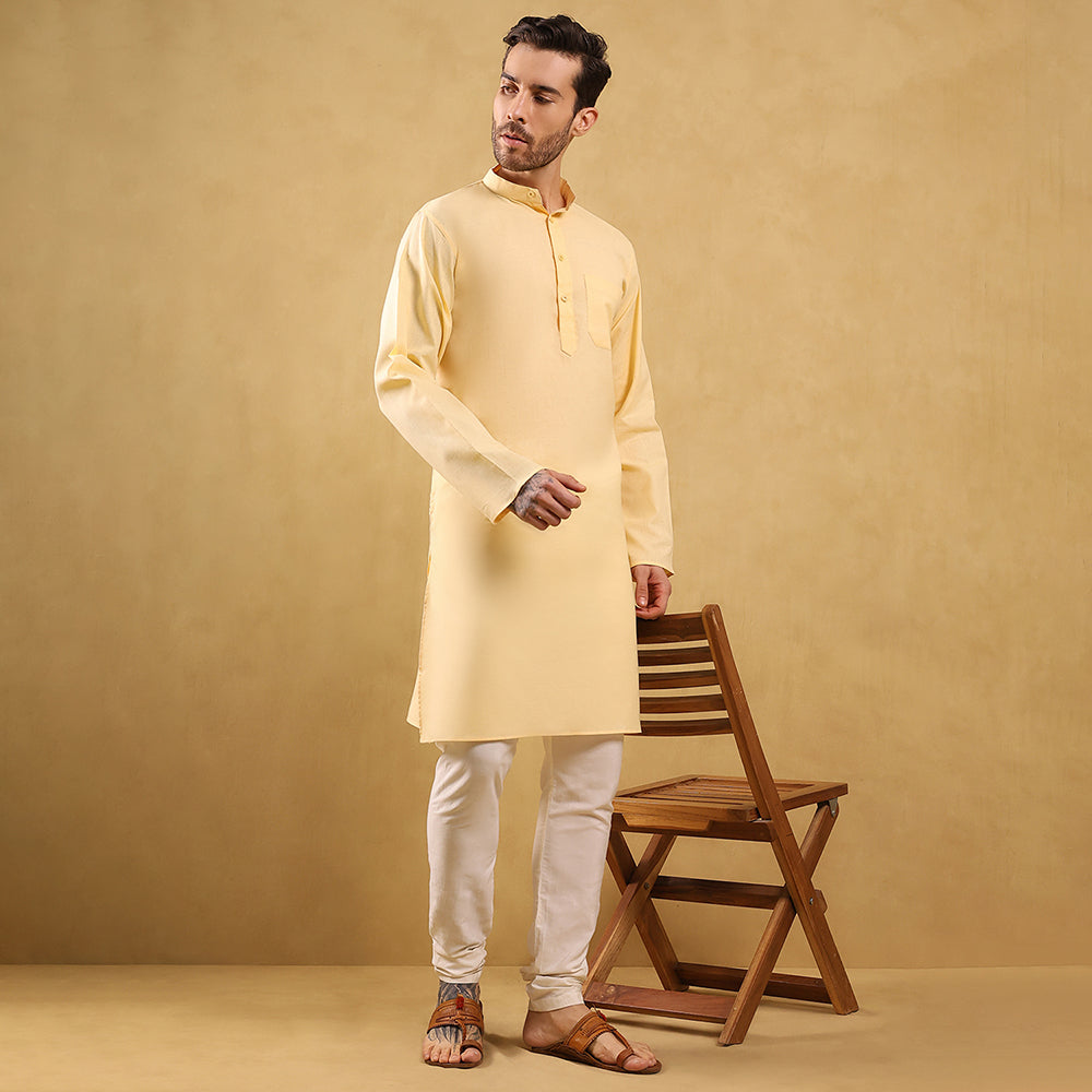 Khadi Cotton Kurta (Full Sleeves)