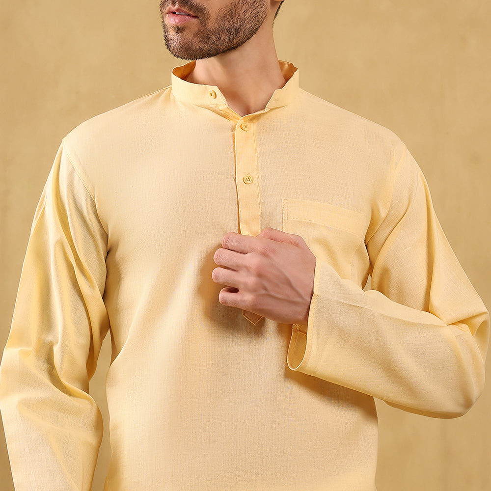 Khadi Cotton Kurta (Full Sleeves)