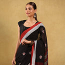 Fine Muslin Saree Dhankhali Design