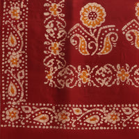 खादी प्रिंटेड साड़ी (पूरी साड़ी पर) बाटिक फैंसी डिज़ाइन