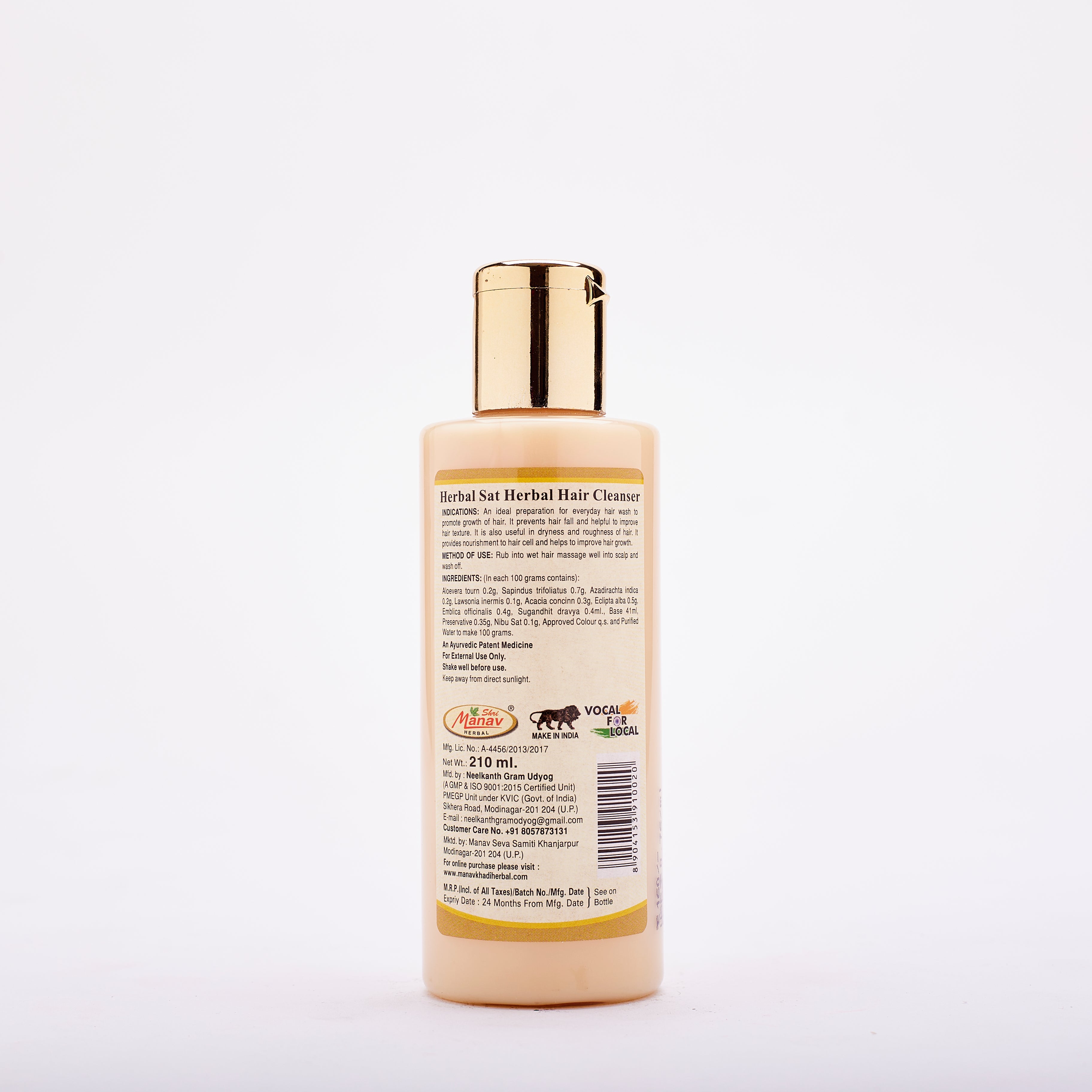 Ayurvedic Herbal Sat Hair Cleanser - 200ml