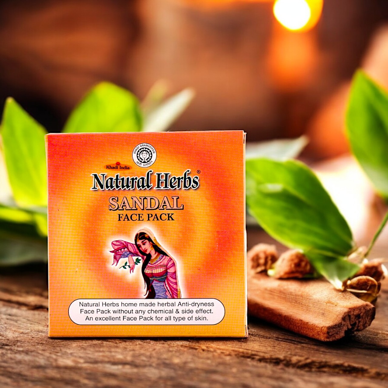 Natural Herbal Face Pack (Sandal)
