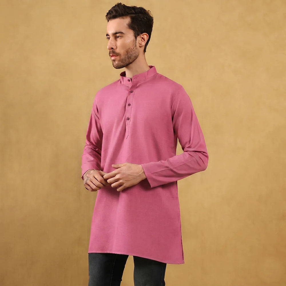 Khadi Men’s Cotton Kurta (Half Sleeves)