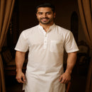 Khadi Cotton Kurta (Half Sleeves)