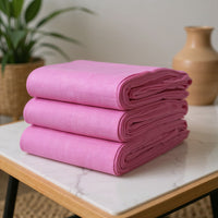 Khadi Cotton Fabric (Pink)