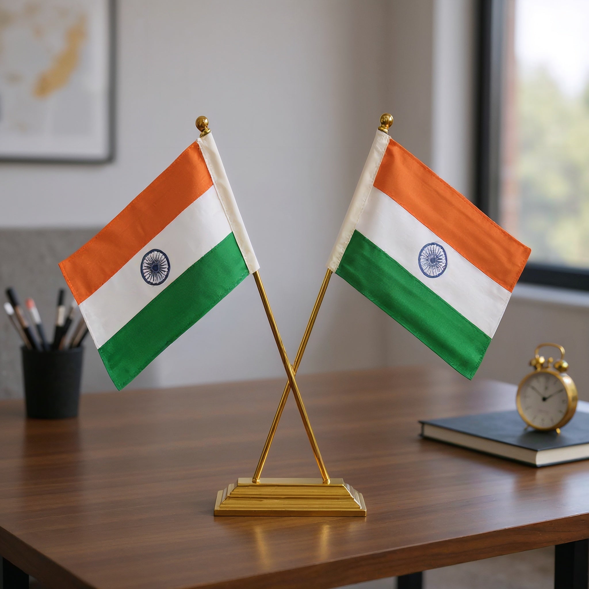 Khadi National Table Flag