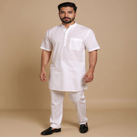 Khadi Cotton Kurta (Half Sleeves)
