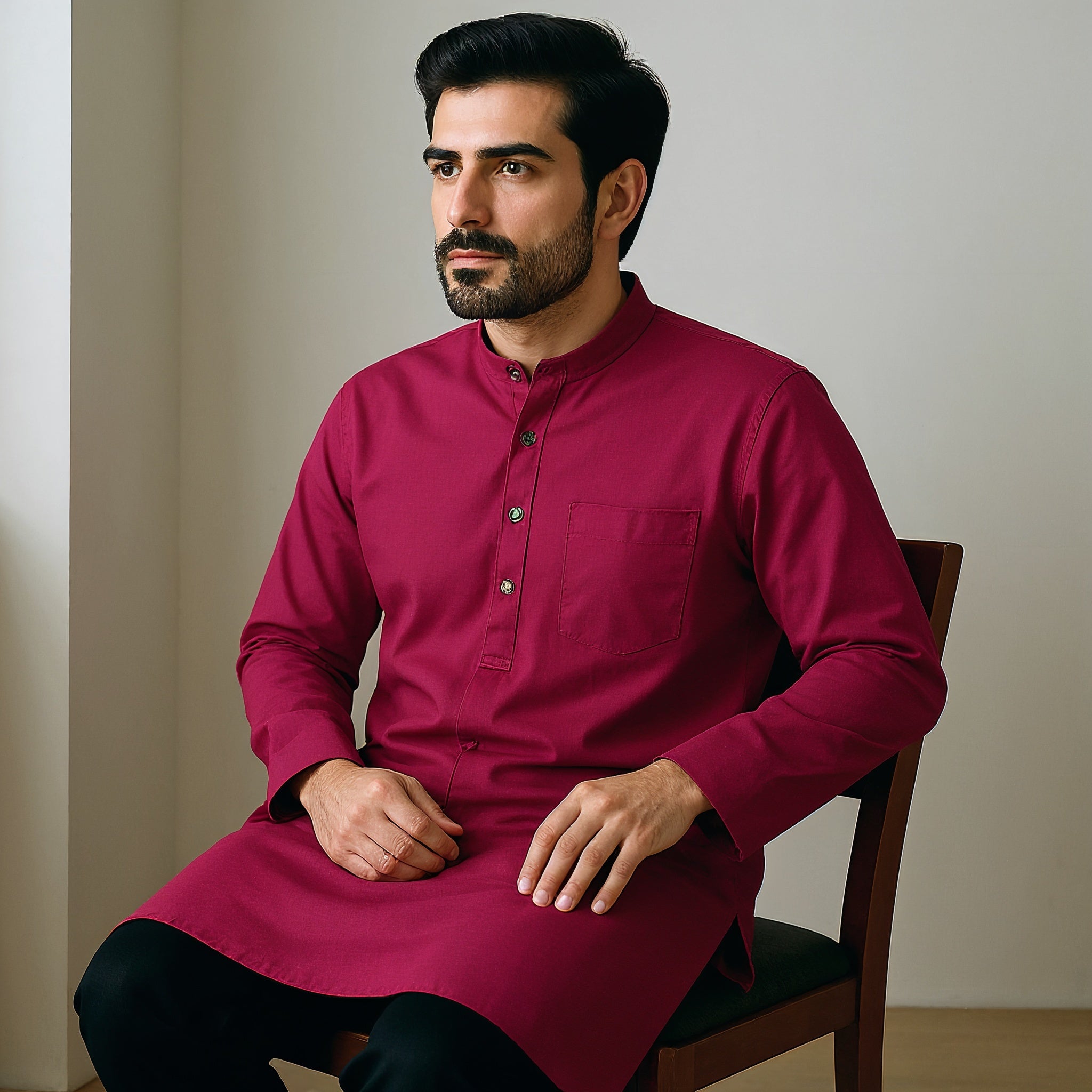 Khadi Cotton Long Kurta